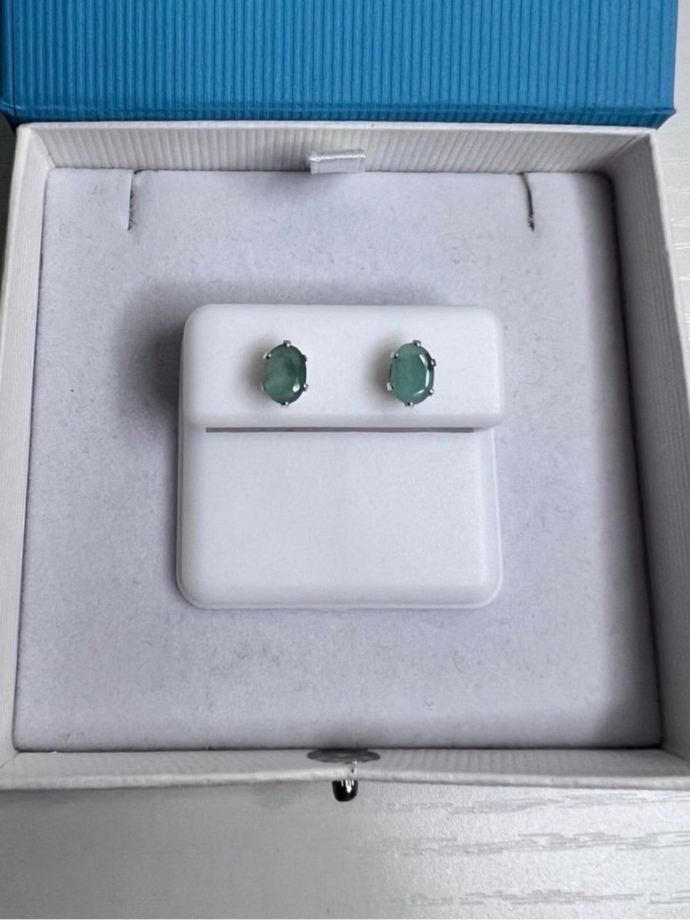 Jade Green Sterling Silver Earrings